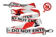 9m Adjustable Safety Barrier Tape with tensioner & snap-hooks REUSABLE!!!