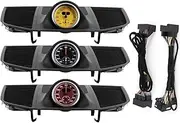Boost Gauge Fit for Porsche MACAN 2014 2015 2016 2017 2018 2019 2020 Car Dashboard Instrument Panel Upper Cover Chronometer Car Digital Speedometer(Red)
