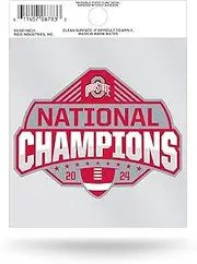 Rico Industries NCAA Ohio State Buckeyes 2025 National College Football Champions Small Static Cling