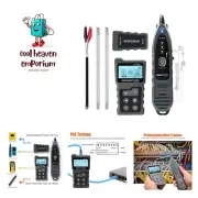 Network Cable Tester, Ethernet Wire Tracer with NCV & Lamp for , PoE Tester D...