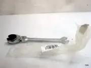Ratchet Open End Flare Nut Wrench Chrome Vanadium Steel Silver 11mm