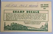 CHAMP TRAIN DECALS HO GAUGE CHICAGO AND EASTERN ILLINOIS HOPPER HC-453 #5