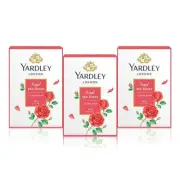 Yardley Soap, Red Roses, 100 g (Pack of 3) free shipping world