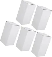 LIGHTAOTAO 5pcs White Corrugated Cardboard Shipping Boxes for Easy Assembly Packaging for Mailing and Transporting Various Items