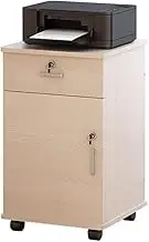 Solid Wood Locking File Cabinet with Drawers Compact and Portable Filing Solution Ideal for Home or Office Ideal for Bedside and Tight Spaces Durable Storage Solution