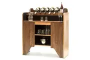 Contemporary Wooden Drinks Cabinet Wine Rack with Bottle Holders