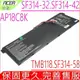 ACER AP18C8K 電池(原裝)-宏碁 Swift 3 SF314-32,SF314-42,SF314-57,SF314-57G,SF314-58G,SF314-58,TravelMate B1 B118,TMB118M,Chromebook 314 C933,P215-53G,P414-51