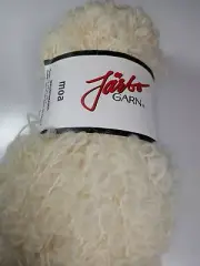 Jarbo Garn Yarn Moa Boucle Yarn Ivory 150 Yards Mohair Blend