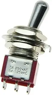 SALECOM Guitar or AMP Amplifier DPDT 2 Way ON ON Toggle Switch Sealed Fat Bat Toggle
