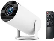 HY300PRO Projector Dormitory 1280 * 720P Resolution Built-in Android 11.0 System Auto Keystone Correction 0°-180° Projection Angle 160ANSI Lumens Android Version Support AV1 with Multicolor AU Plug