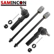 4pcs Inner & Outer Tie Rod for 1993-2002 Villager Quest Mini Passenger Cargo Van