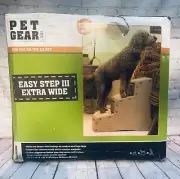 Pet Gear Easy Step III Extra Wide Pet Stairs 3 Step for Dogs/Cats up to 200 Lbs