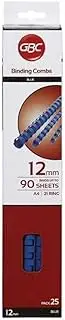 GBC BEP12BL25 Binding Comb, 21 Loop 12MM Blue PK25
