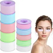 Dimeho Lash Tape for Eyelash Extensions, 10 Rolls Reusable Breathable Eyelash Tape Adhesive Latex Free Tape Lash Extension Supplies for Women Sensitive Skin
