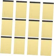 BCOATH 12 Pads Portable Notepad Legal Pads for Office College School Ruled Tear-Off Sheets (50 Sheets)