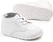 Sonsage Infant Baby Boys Girls Classic PU Leather Wedding Loafers Brogue Toddler Oxford Dress Shoes First Steps Walking Flat Lazy Crib Shoe