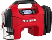 CRAFTSMAN 3-in-1 Tire Inflator, 160PSI Portable Air Compressor/Car Vacuum/Dust Blower, 20V Cordless & 12V Car Power, Air Pump with LED Light for Cars Trucks RV Tires (Battery Sold Separately)