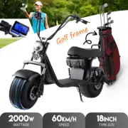 Electric Scooter with Golf Rack 2000W 18" Off-Road Tyres 60KM/H 50KM E-Scooter