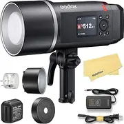 Godox AD600BMII AD600BM II AD600 BM II Bowens Mount 600Ws GN87 HSS Outdoor Flash Strobe Monolight,0.01~1.9s Recycle Time,10.8V/8940mAh Lithium Battery,500 Full Power Flashes(Godox AD600BM Upgraded)