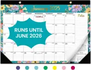 Desk Calendar 2025, 18 Months Calendar Runs from January 2025 to June 2026 - Lar