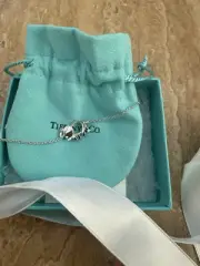 New Tiffany & Co. Save the Wild Elephants Tsavorite Sterling Silver Bracelet S