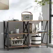 Console Table 120CM 3-tier Walnut Xiah