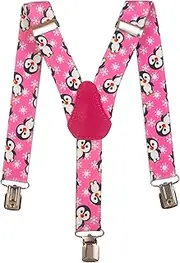 [Olata] Kids Penguin Design Braces | Elastic Y Braces (1-5 Years) - 2.5cm