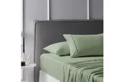 Accessorize Cotton Flannelette Sheet Set 40cm Wall Sage