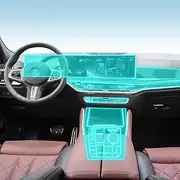 Kaecad Car Interior Film Dashboard Piano Board Shift Center Console Anti-Scratch Transparent TPU Protection Film Accessories，For BMW X5 X6 G65 G66 2024 (GPS navigation film)