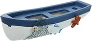 Ciieeo Boat Ornament Wooden Miniature Boat Model for Home Office Decor Mediterranean Style