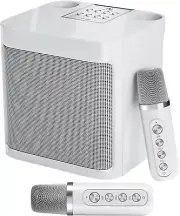 2 Wireless Microphones, FULLIFE Portable Bluetooth PA Speaker System, HD Sound S