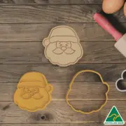 Christmas Eve Santa Cookie Cutter and Embosser Stamp