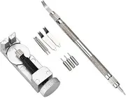 [01] Portable Anti- Watch Battery Replacement Tool Kit, 9pcs/Set Watch Link Removal Tool, for Watch Repairing Battery Changing Watch Makers Watch Lovers