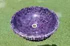 15" Amethyst Stones Sink / Bathroom Counter Sink Handmade Vanity Home Décor