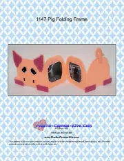 Pig Folding Frame-Plastic Canvas Pattern or Kit