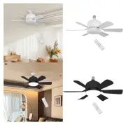 E27 Socket Fan Light with Remote Mute Ceiling Fan Light for Dining Room Home