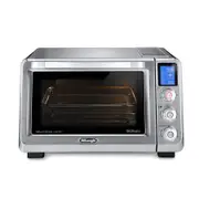 DeLonghi Livenza 24L Benchtop Convection Oven with Air Fryer 1800W Silver EO241264M