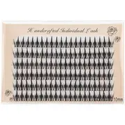 Lashie - Doll Eye Volume Cluster False Eyelashes Beige & Black - 10mm
