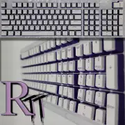 104Pcs Purple Pudding Full Size PBT Double Shot Keycaps LED Mechanical Keyboard