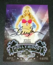 2014 Benchwarmer STACY FUSON Hollywood #9 Gold Foil Auto PLAYBOY - Shallow Hal