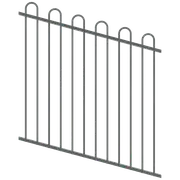 ProtectorAl 0350-1200W x 1200H Monument Loop Top Pool Fence Panel Raked Up to 15º