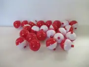 24 1.75" FISHING BOBBERS Large Round Ball Floats Plastic Snap on Float Choice