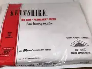 VINTAGE KENTSHIRE One Sheet DOUBLE Bottom Fitted With Elastic Corners-muslin