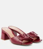 [Valentino Garavani] Valentino Garavani VLogo Signature patent leather mules AU 4 red