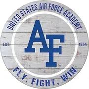 KH Sports Fan Air Force Falcons Weathered Circle Sign, 20x20 Inches, Falcons Decor for Dorm Room, Fan Cave, Living Room; Display Your Team Spirit with This Air Force Academy Falcons Wall Art