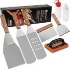 8Pc BBQ Griddle Accessories Kit - Heavy Duty Stainless Steel Professional