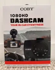 COBY Black Dashcam 1080HD 2.2" Display NEW Sealed In Box YOUR IN-CAR EYEWITNESS