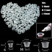 100pcs Tattoo Ink Caps Cups Pigment Holder Supplies Plastic S, M, L Tatoo Kits