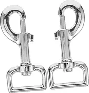 Toddmomy Dog Leash Clasp Corrosion-Resistant Zinc Alloy Swivel Snap Hooks for Versatile Use