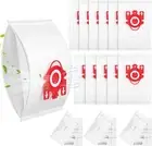 12 Pack 3D Airclean Dust Bags Miele FJM Vacuum Compact C2 Compact C1 Complete C1